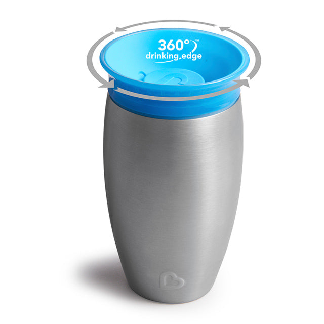 Miracle® 360° Stainless Steel Sippy Cup - Blue