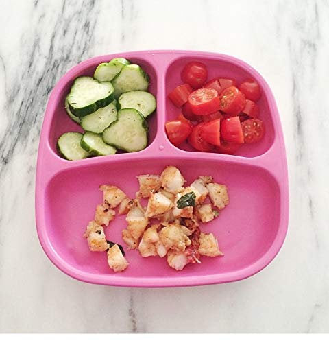 Re-Play Divided Plates Set - Purple, Blush Pink and Pink