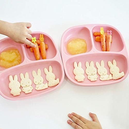 Re-Play Divided Plates Set - Purple, Blush Pink and Pink
