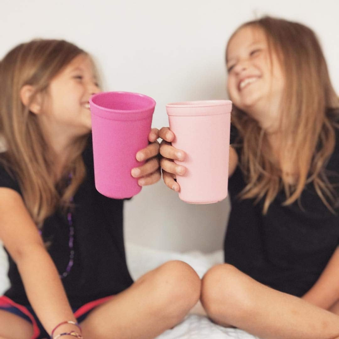 Re-Play Drinking Cups, 10oz - Purple, Blush Pink and Pink