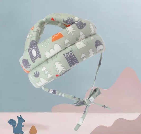 Baby Head Protector - Green Forest