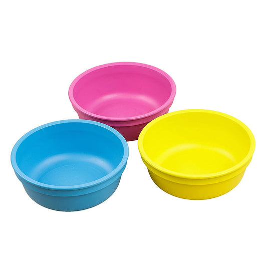 Re-Play Bowls Set - Sky Blue, Pink and Yellow