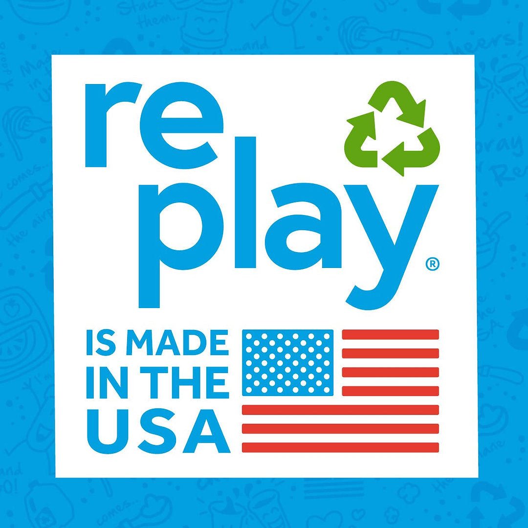Re-Play Divided Plates - Sky Blue, Pink and Yellow
