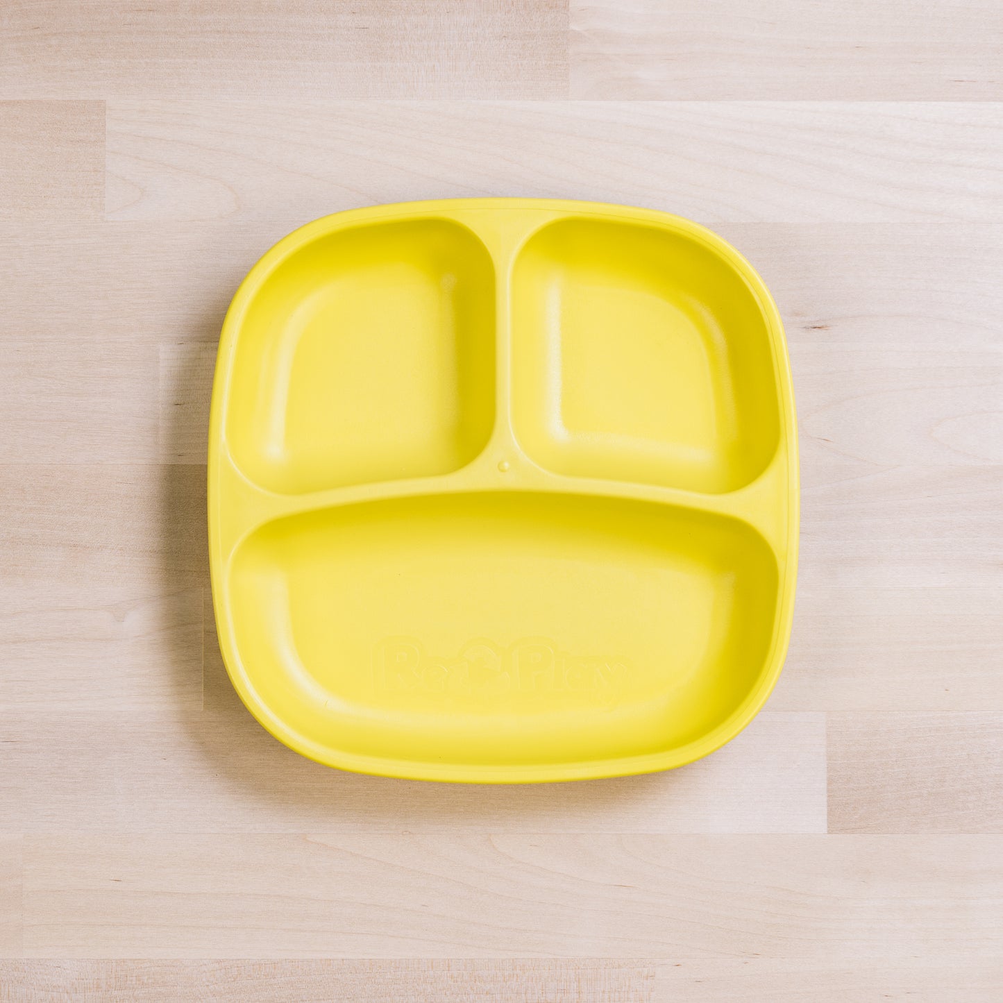 Re-Play Divided Plates Set - Orange, Yellow & Lime Green