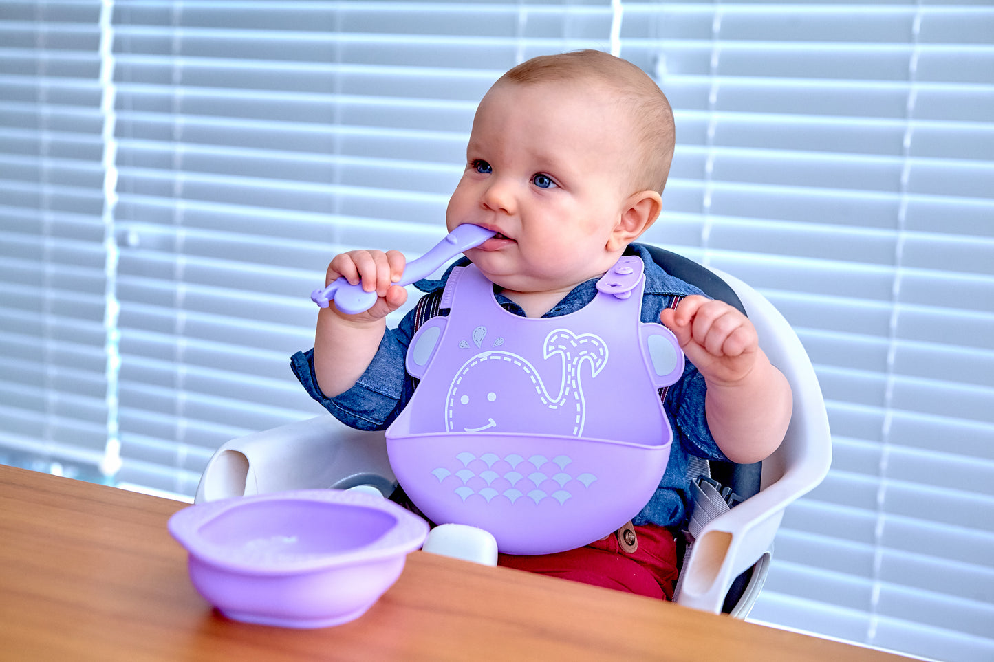Baby Feeding Set - Purple
