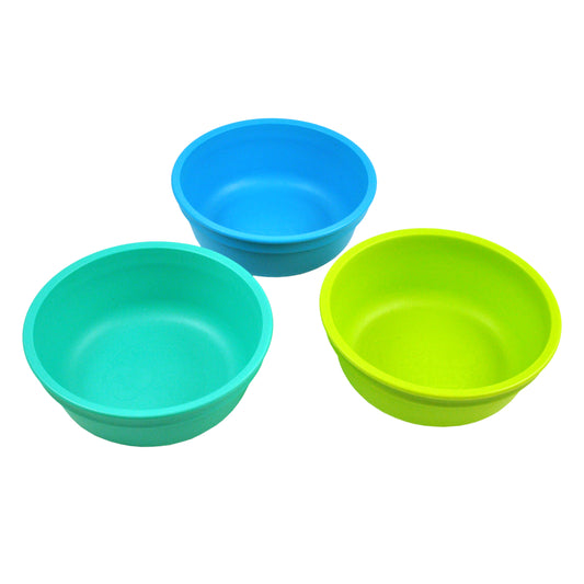 Re-Play Bowls Set - Aqua, Sky Blue & Lime Green