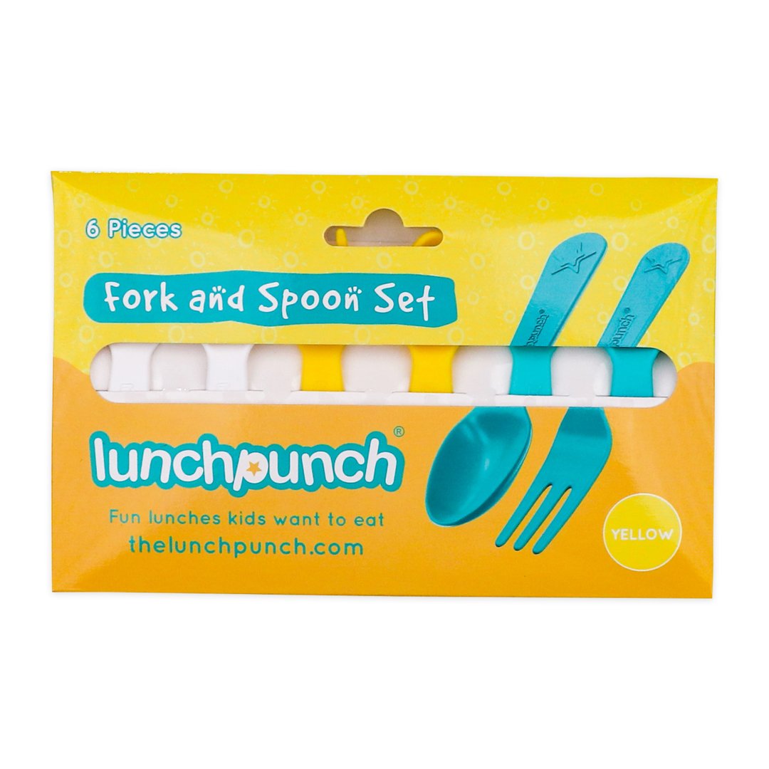 Fork & Spoon Set - Yellow