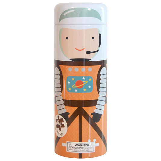 INTO SPACE 64-Piece Puzzle Tin & Coin Bank