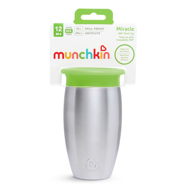 Miracle® 360° Stainless Steel Sippy Cup - Green