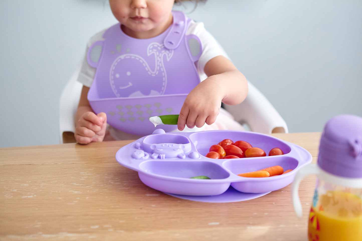Yummy Dips Suction Plate -Purple