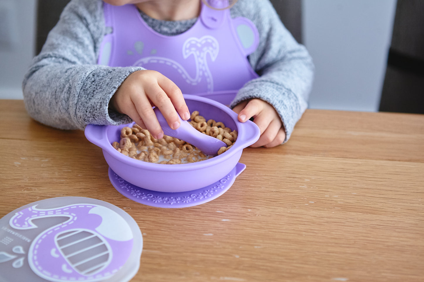 Toddler First Self Feeding Set - Purple