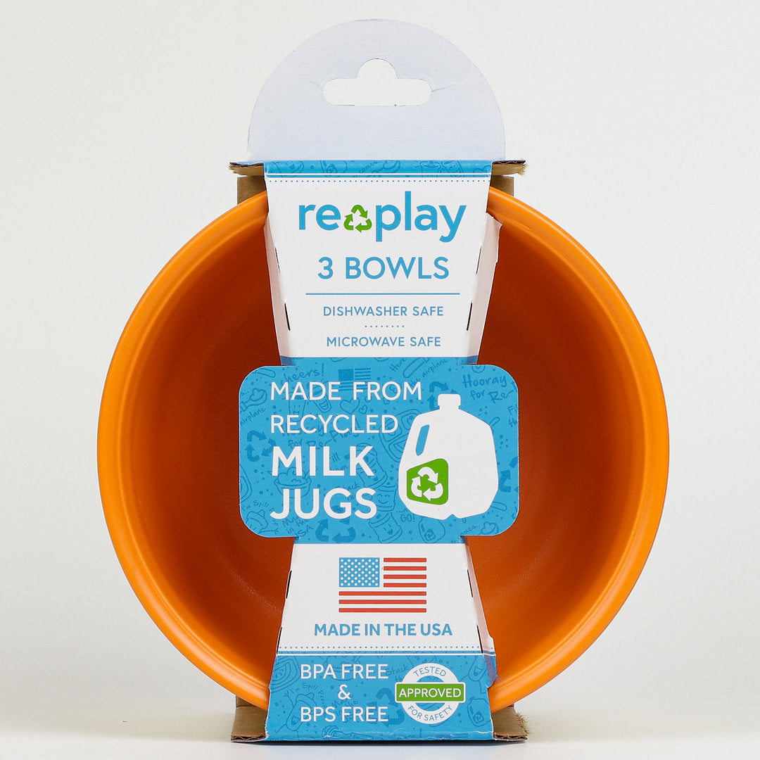 Re-Play Bowls Set - Orange, Yellow and Lime Green
