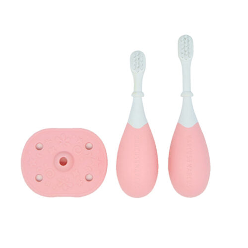 3-Stage Toothbrush Brush Set - Pink