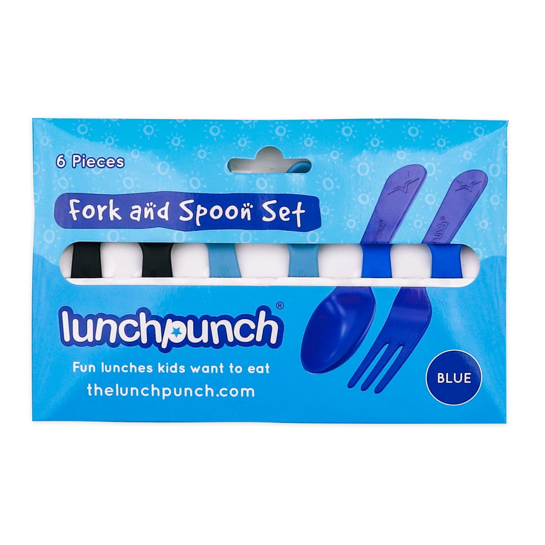 Fork & Spoon Set - Blue