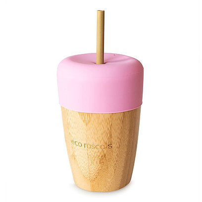 Bamboo Straw Cup - Pink