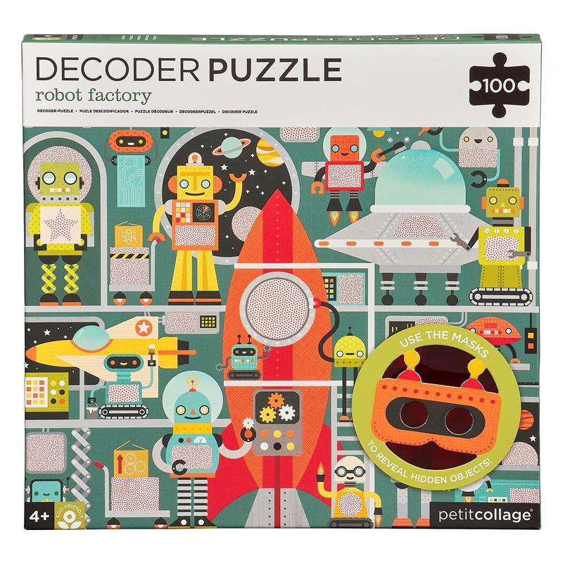 Dino Decoder Robot Factory 100-Piece Decoder Puzzle – Little Dino