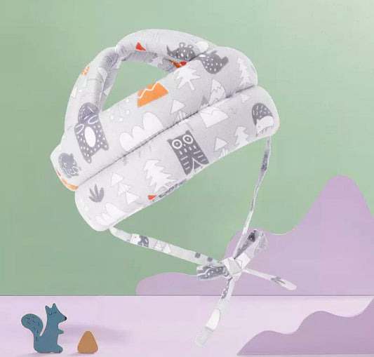 Baby Head Protector - Gray Forest