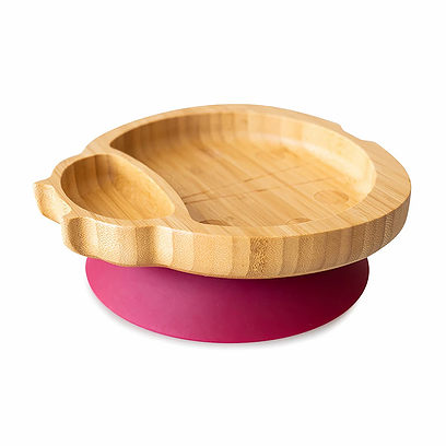 Ladybird Bamboo Suction Plate - Red