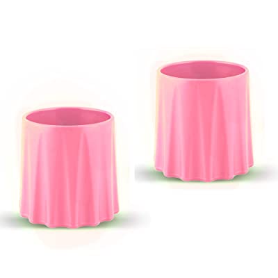 Tough to Tip Plastic Toddler Learning Cup, 2-Pack - Pink