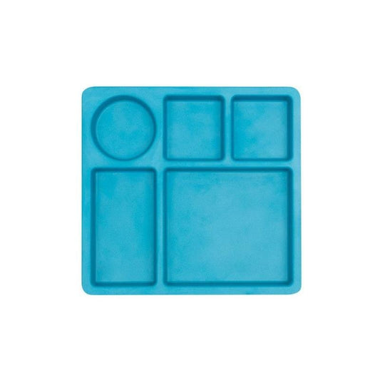 Bamboo Divided Plate - Dolphin Blue