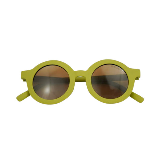 Sustainable Kids Sunglasses - Chartreuse