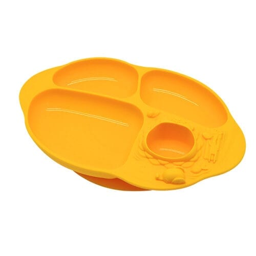 Yummy Dips Suction Plate - Yellow