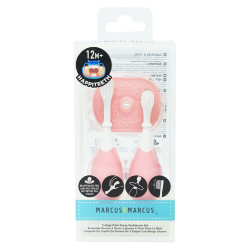 3-Stage Toothbrush Brush Set - Pink