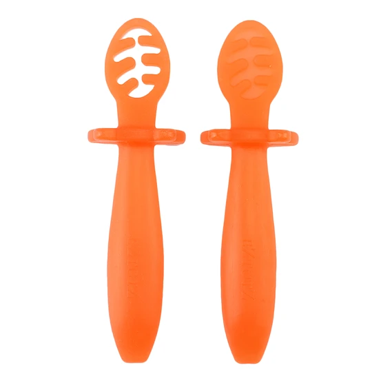 Little Dippers Starter Spoon and Teether - Orange
