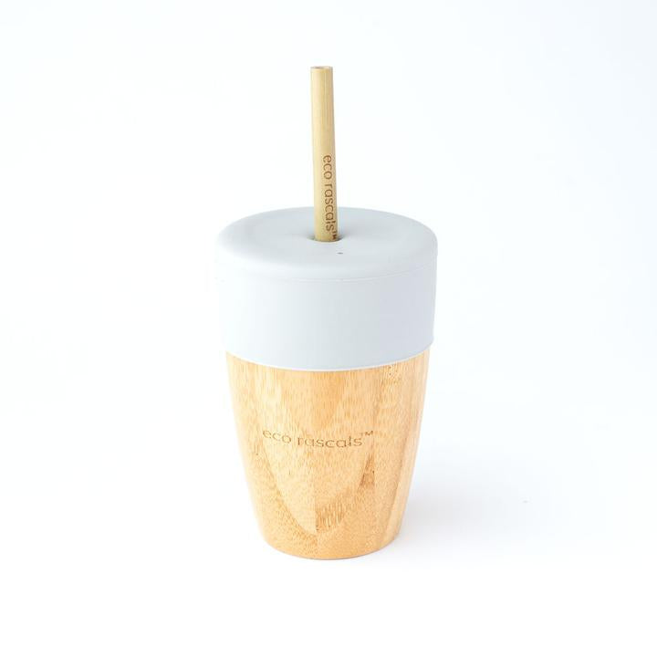 Bamboo Straw Cup - Grey
